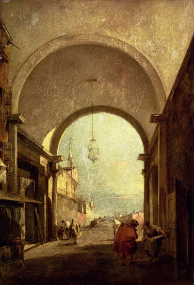 Stadtansicht, 1775-80 von Francesco Guardi